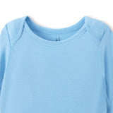 Long Sleeve Baby Bodysuit in Blue Bell - Aaria Tees Aaria Tees
