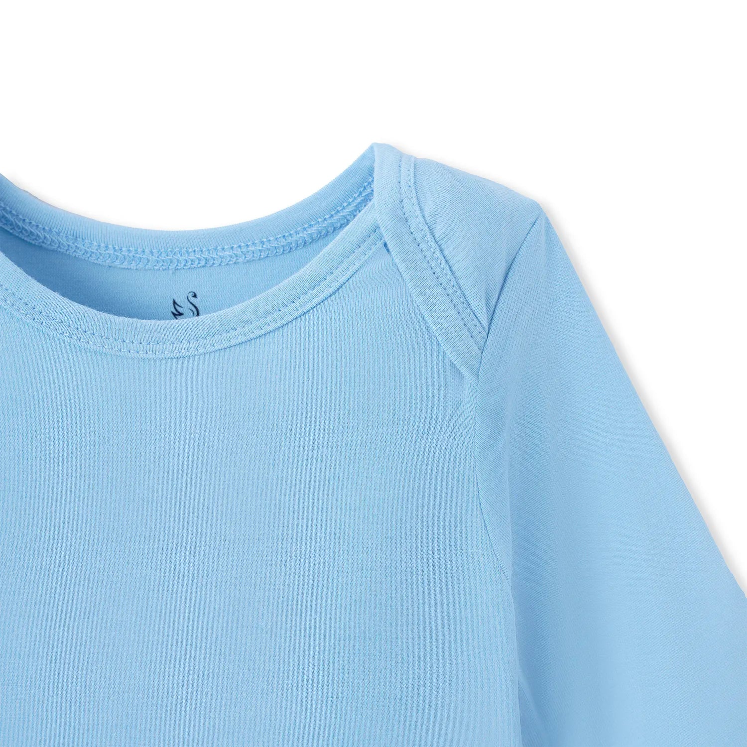 Long Sleeve Baby Bodysuit in Blue Bell - Aaria Tees Aaria Tees