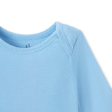 Long Sleeve Baby Bodysuit in Blue Bell - Aaria Tees Aaria Tees