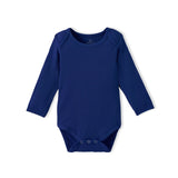Long Sleeve Baby Bodysuit in Blue Depths - Aaria Tees Aaria Tees