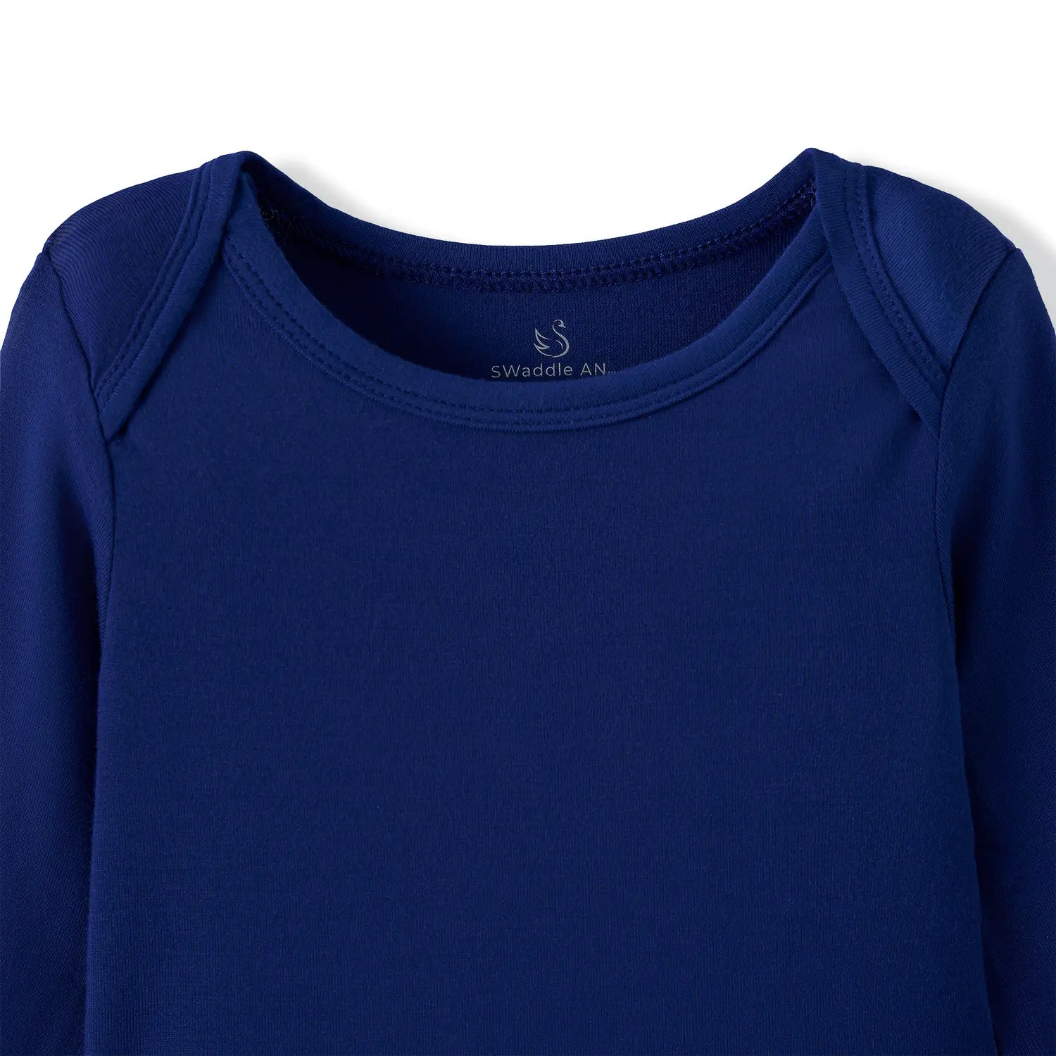 Long Sleeve Baby Bodysuit in Blue Depths - Aaria Tees Aaria Tees