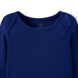 Long Sleeve Baby Bodysuit in Blue Depths - Aaria Tees Aaria Tees