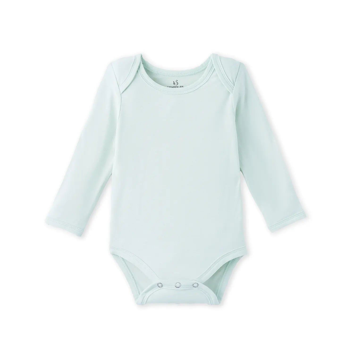 Long Sleeve Baby Bodysuit in Mint - Aaria Tees Aaria Tees