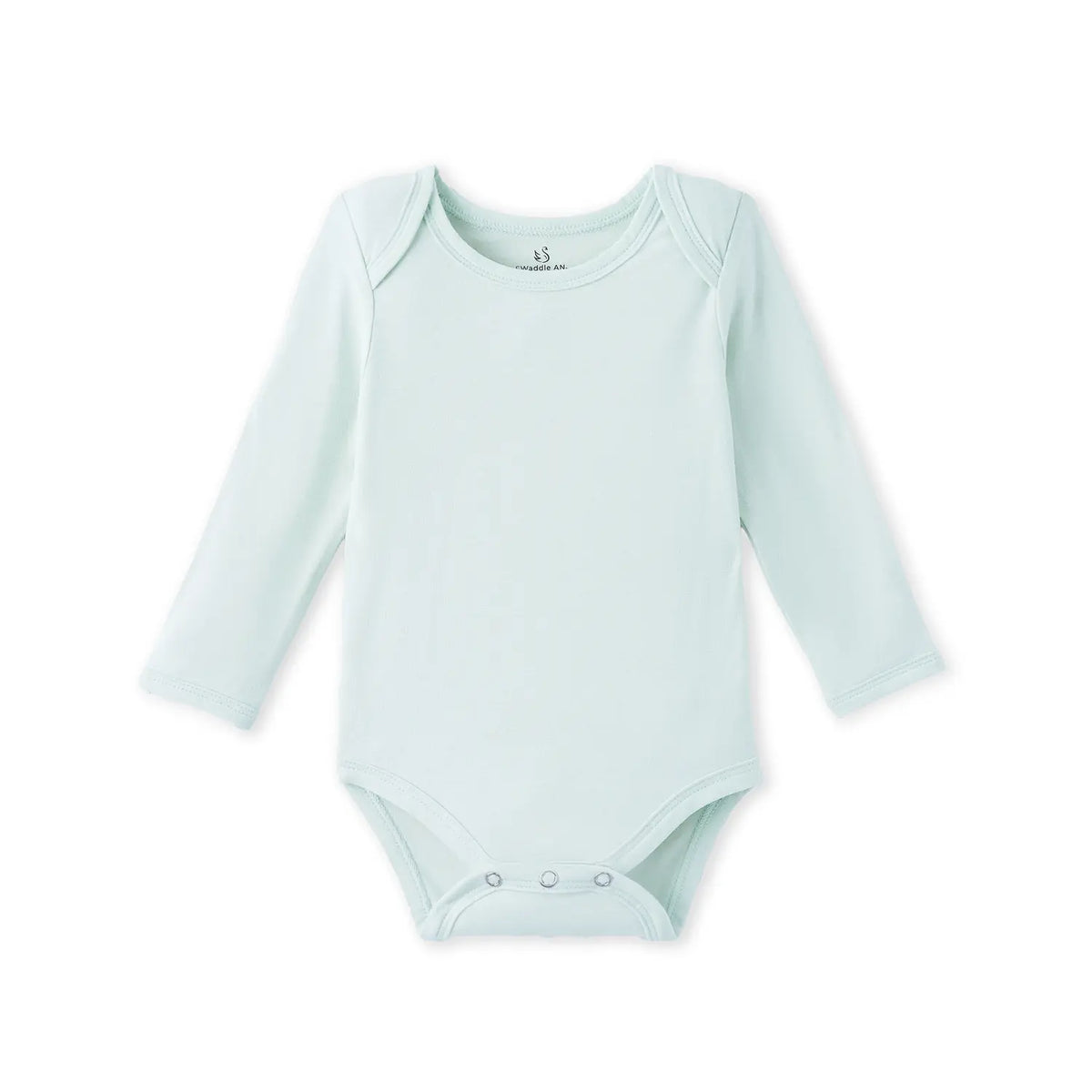 Long Sleeve Baby Bodysuit in Mint - Aaria Tees