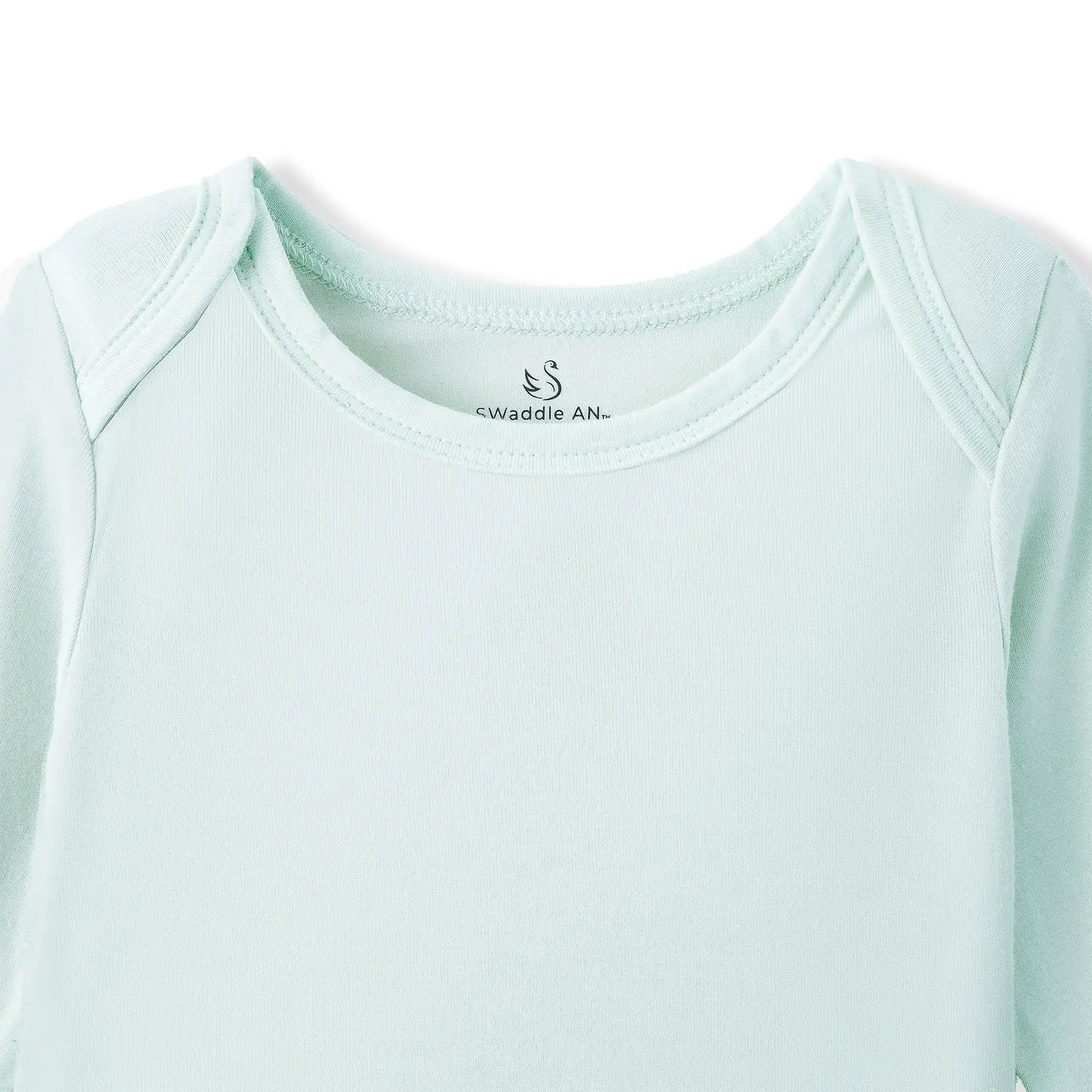 Long Sleeve Baby Bodysuit in Mint - Aaria Tees Aaria Tees