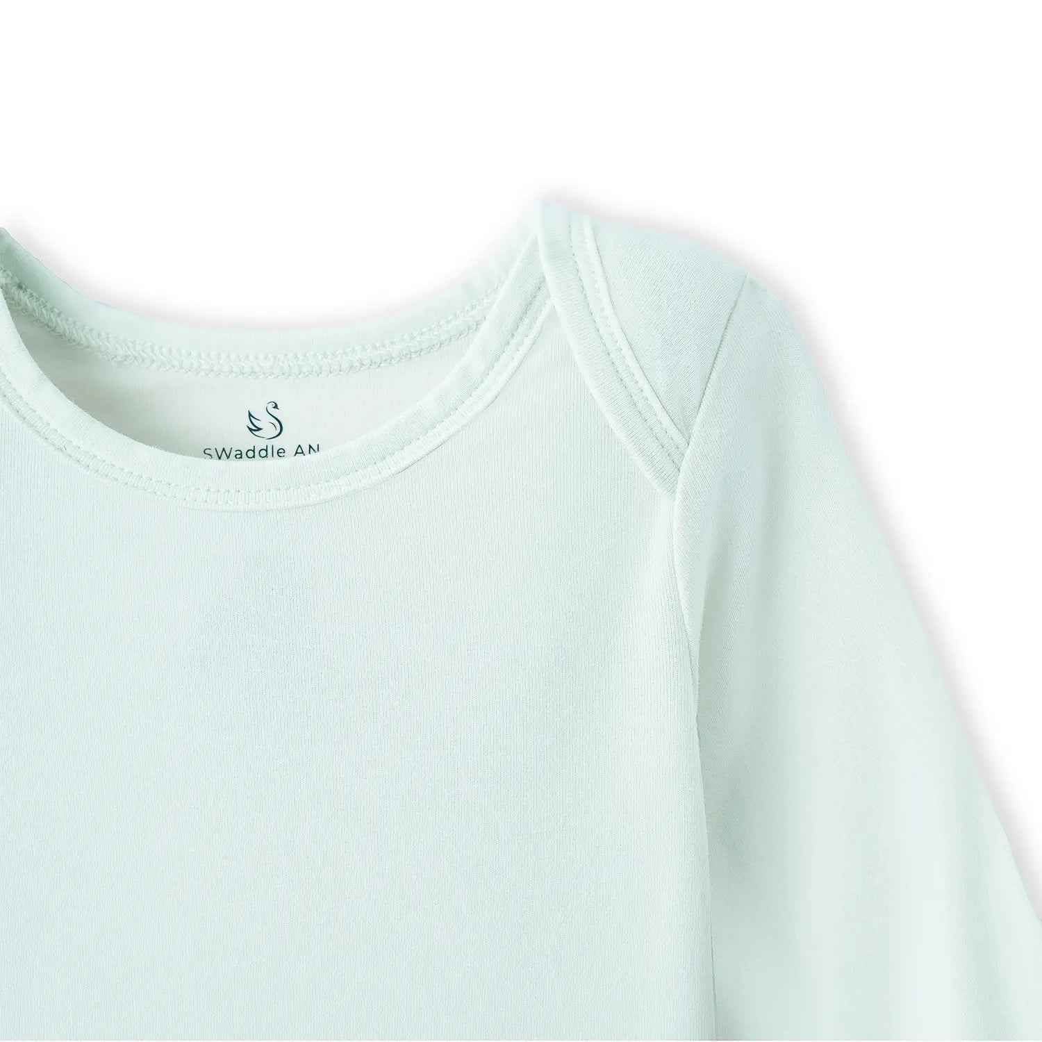 Long Sleeve Baby Bodysuit in Mint - Aaria Tees Aaria Tees