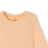 Long Sleeve Baby Bodysuit in Peach Fuzz - Aaria Tees Aaria Tees