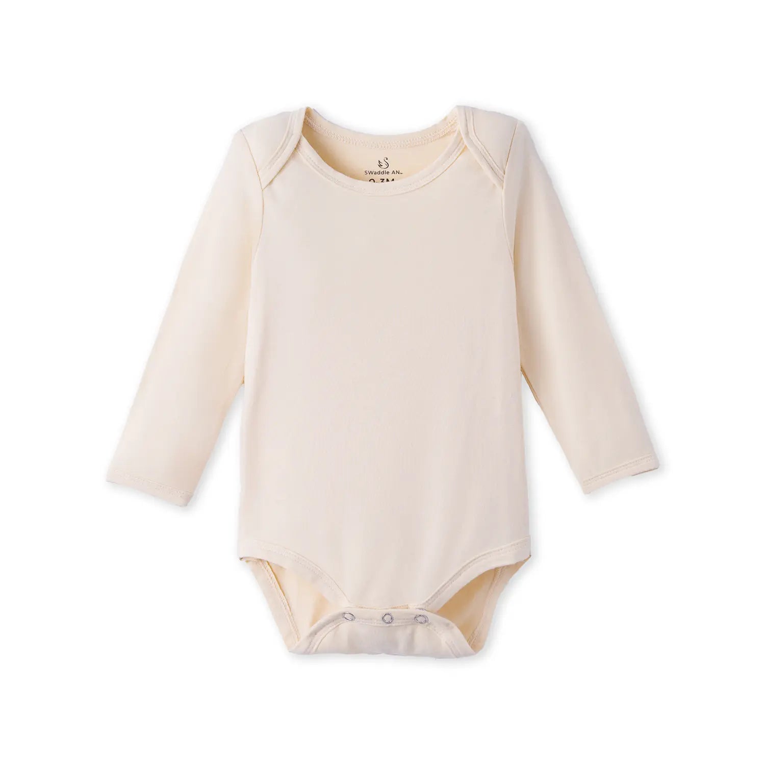 Long Sleeve Baby Bodysuit in Sand - Aaria Tees Aaria Tees