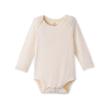 Long Sleeve Baby Bodysuit in Sand - Aaria Tees Aaria Tees