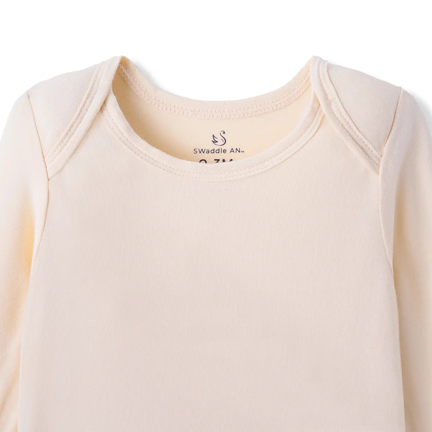 Long Sleeve Baby Bodysuit in Sand - Aaria Tees Aaria Tees