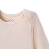 Long Sleeve Baby Bodysuit in Sand - Aaria Tees Aaria Tees