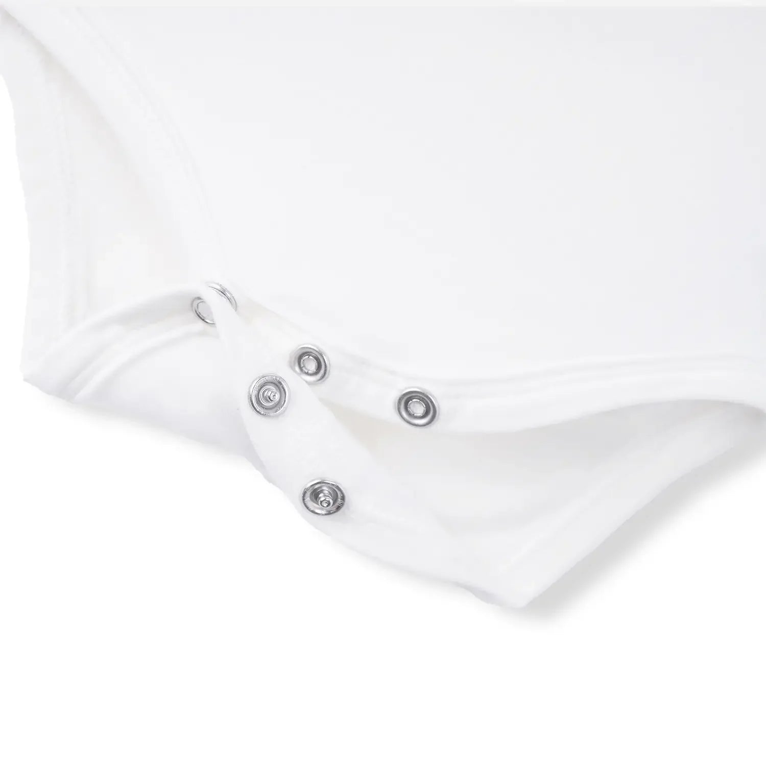 Long Sleeve Baby Bodysuit in White - Aaria Tees Aaria Tees