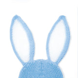 Bunny Ear Knit Beanie in Baby Blue - Aaria Tees Aaria Tees