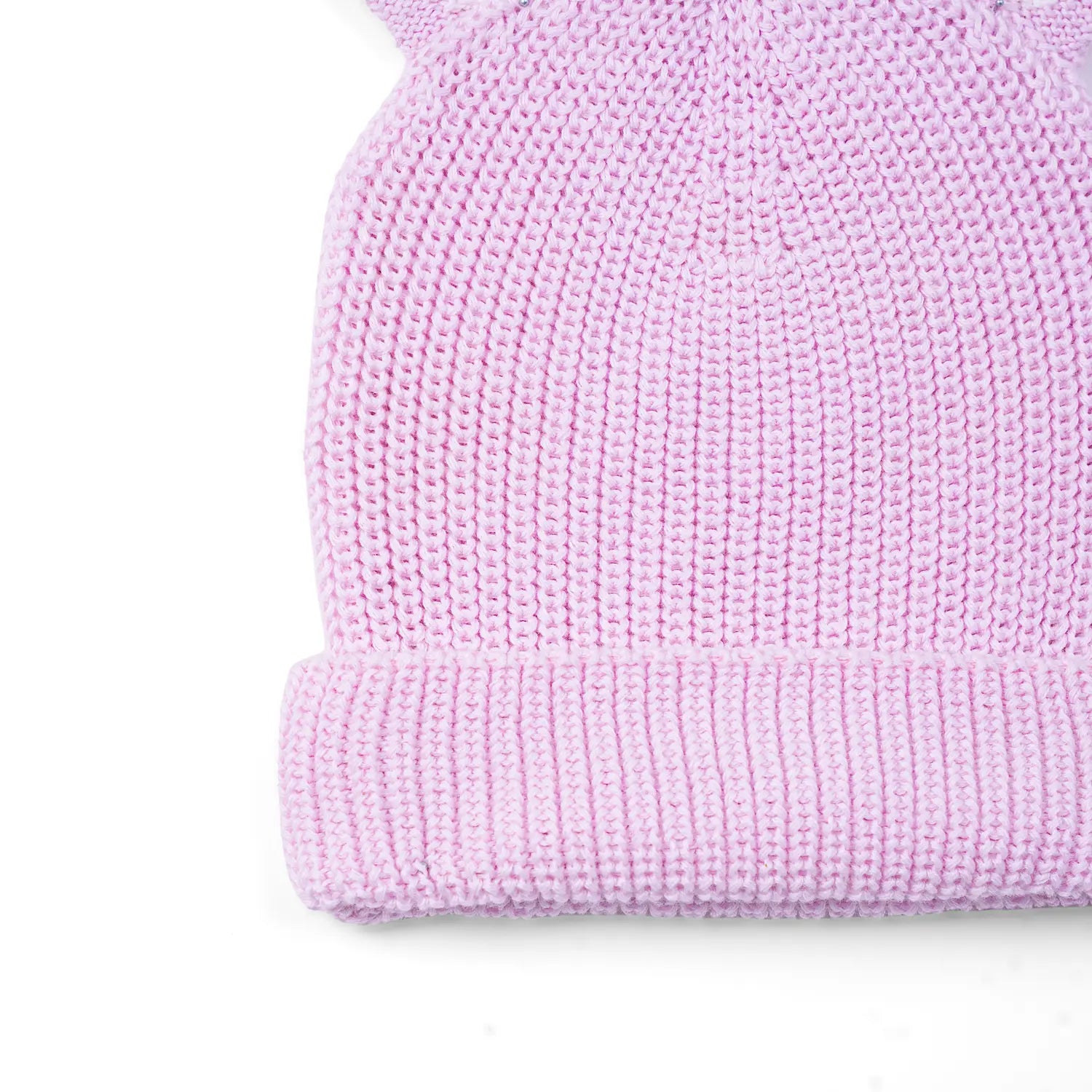 Bunny Ear Knit Beanie in Lilac - Aaria Tees Aaria Tees