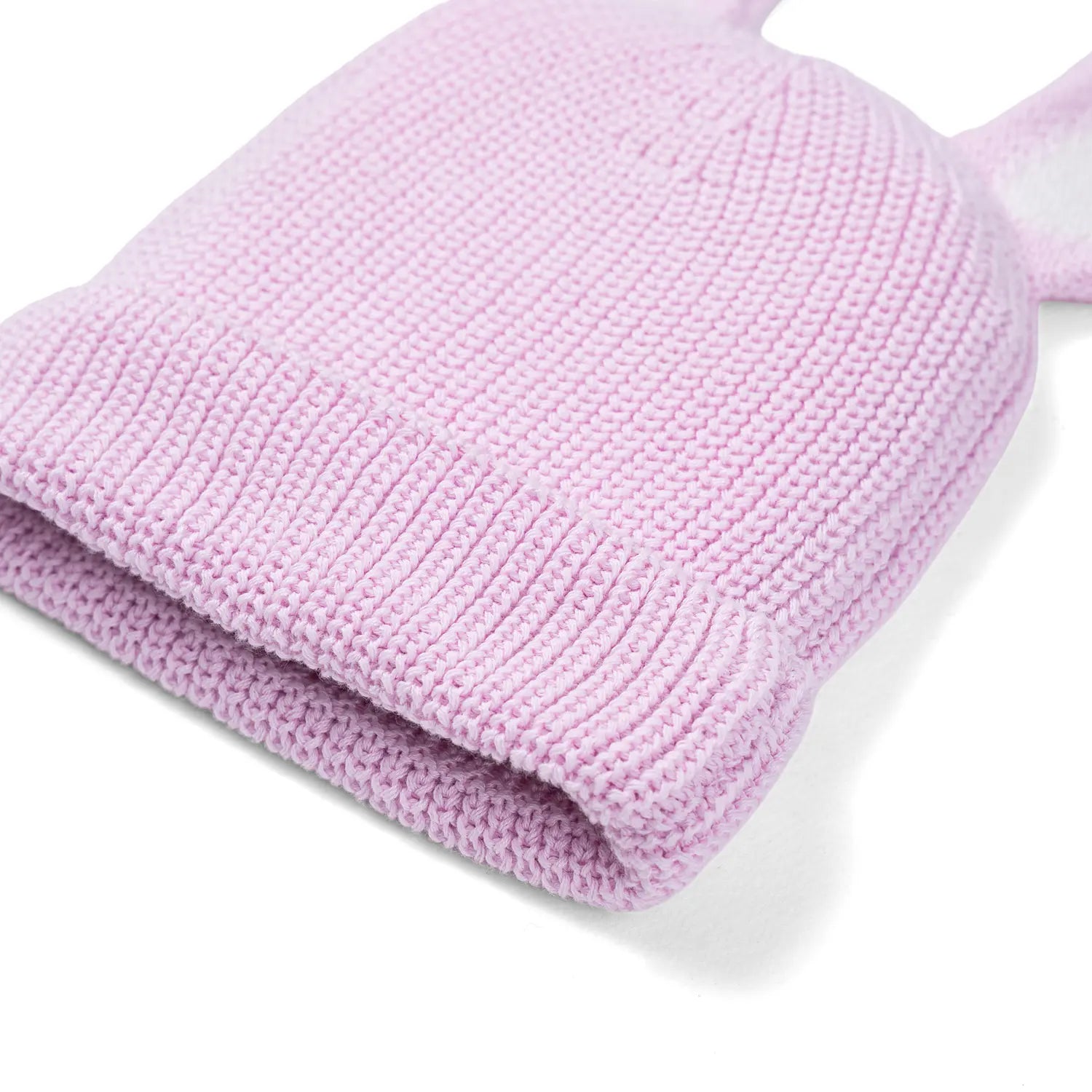 Bunny Ear Knit Beanie in Lilac - Aaria Tees Aaria Tees