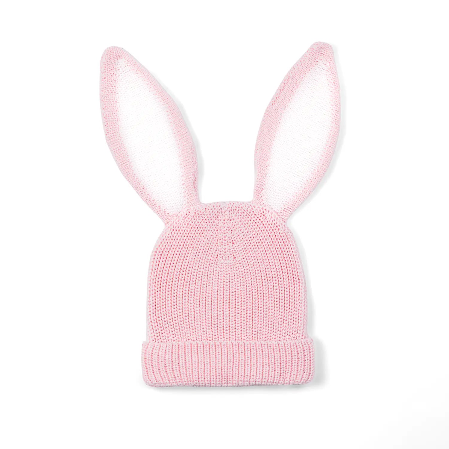Bunny Ear Knit Beanie in Pink - Aaria Tees Aaria Tees