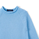 Knit Rollneck Baby Sweater in Baby Blue - Aaria Tees Aaria Tees
