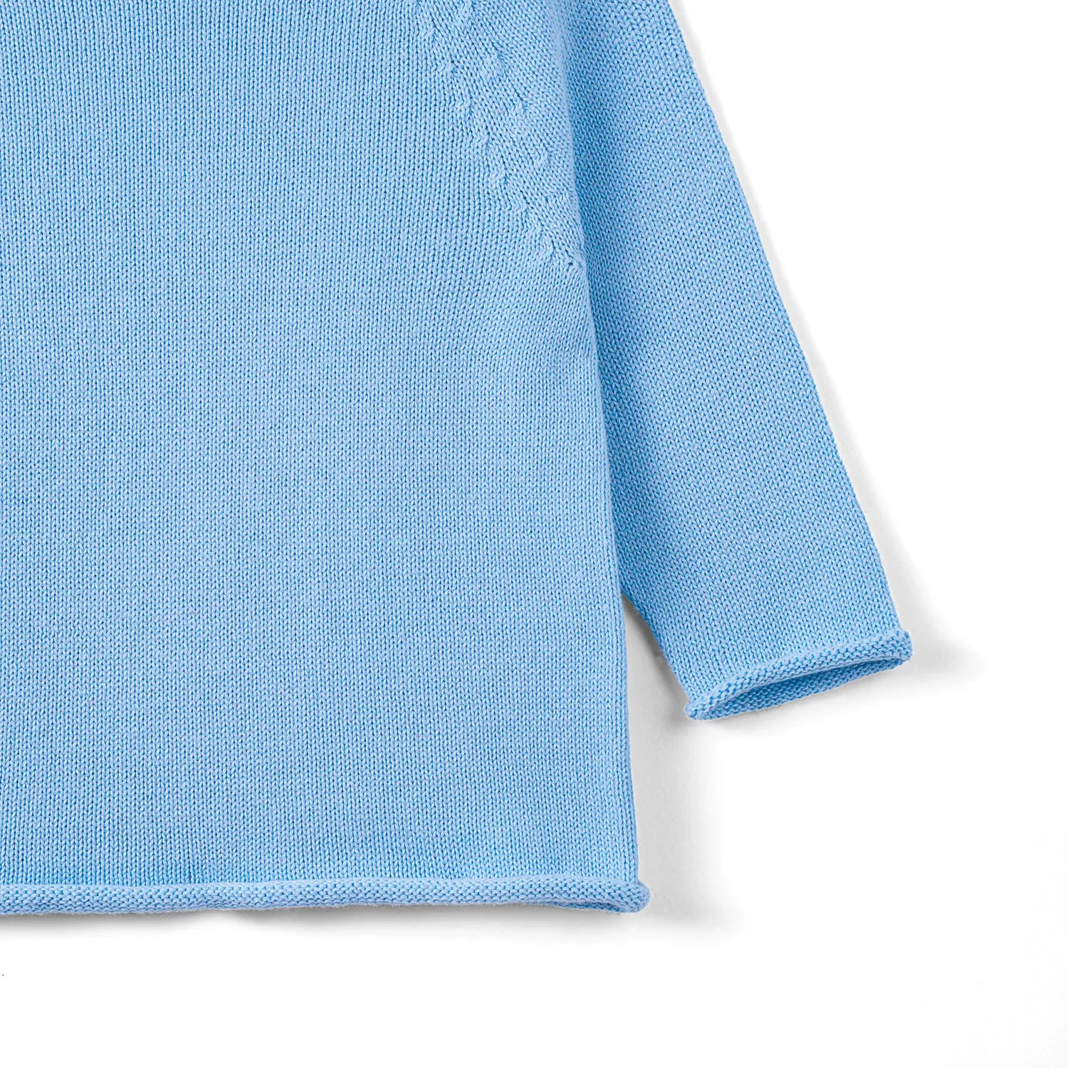 Knit Rollneck Baby Sweater in Baby Blue - Aaria Tees Aaria Tees