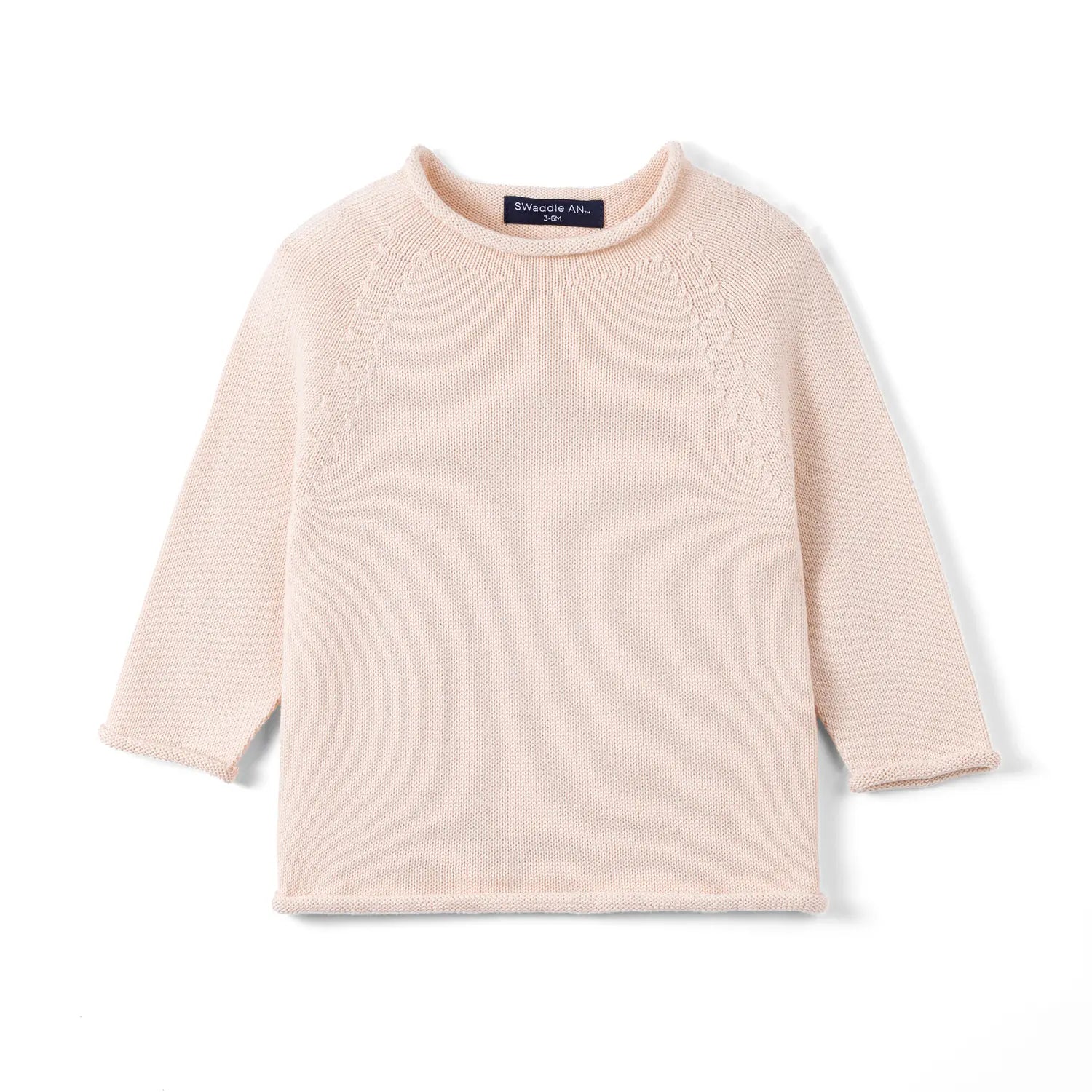 Knit Rollneck Baby Sweater in Beige - Aaria Tees Aaria Tees