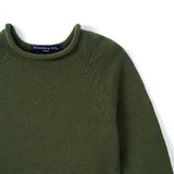 Knit Rollneck Baby Sweater in Forest Green - Aaria Tees Aaria Tees
