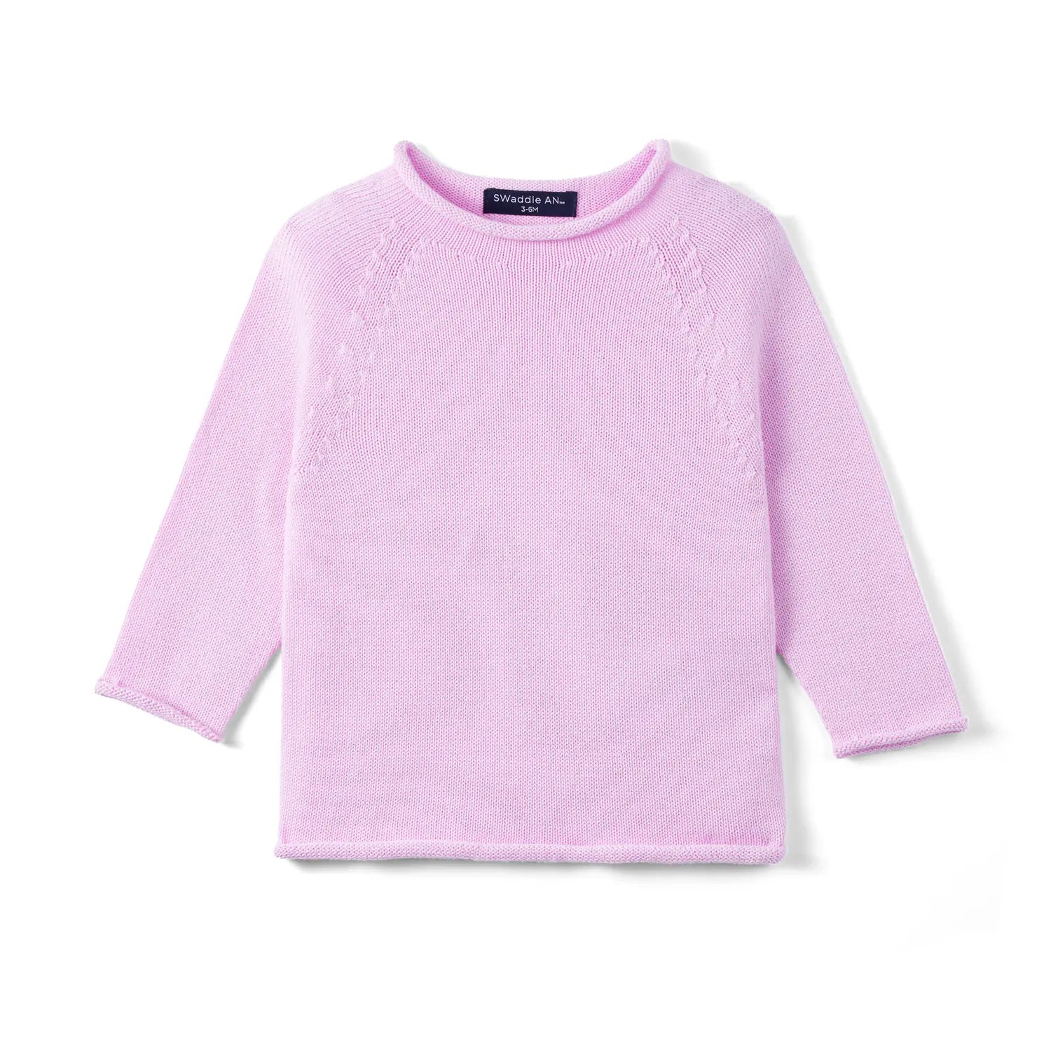 Knit Rollneck Baby Sweater in Lilac - Aaria Tees Aaria Tees