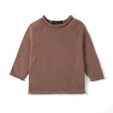 Knit Rollneck Baby Sweater in Mocha - Aaria Tees Aaria Tees