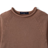Knit Rollneck Baby Sweater in Mocha - Aaria Tees Aaria Tees