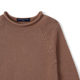 Knit Rollneck Baby Sweater in Mocha - Aaria Tees Aaria Tees