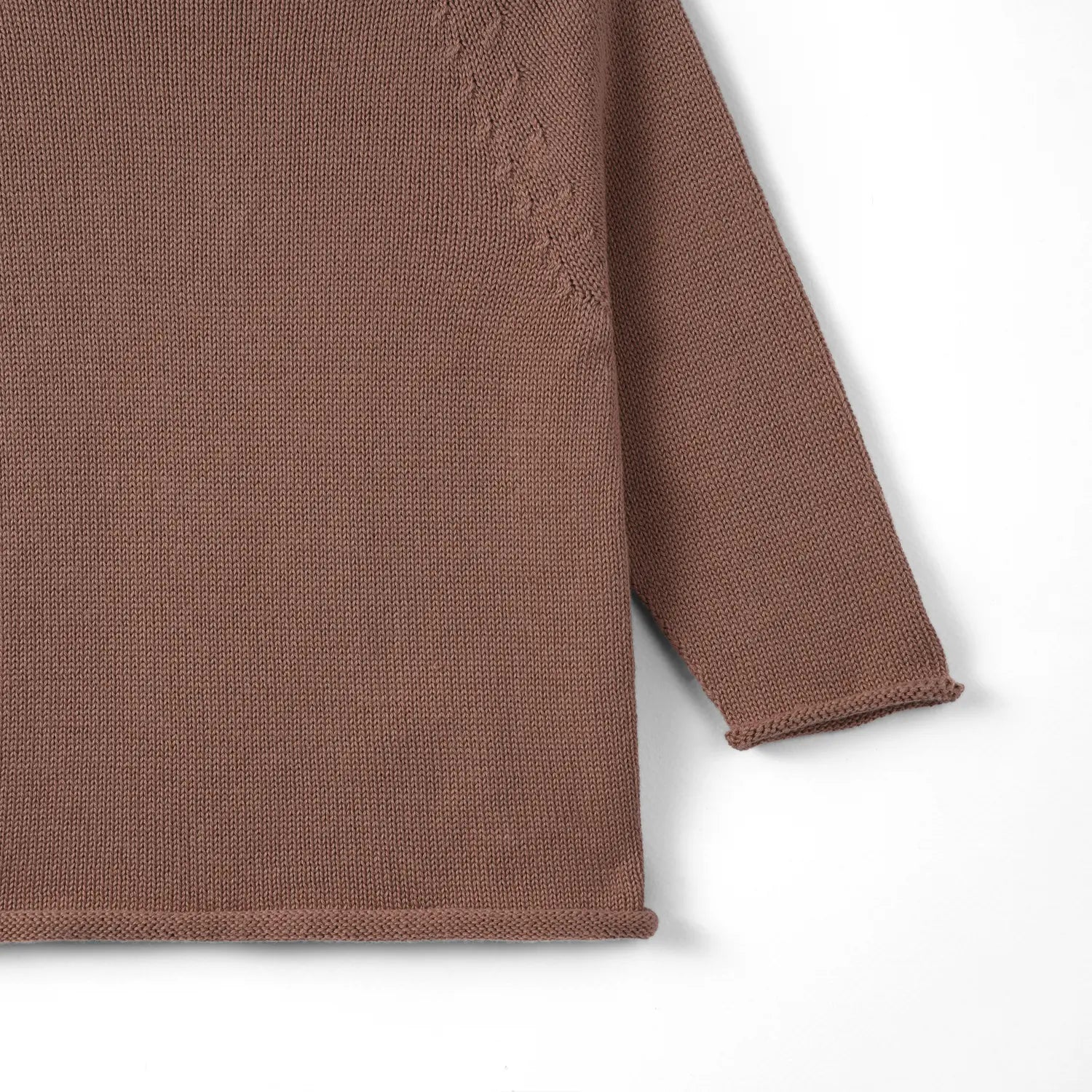 Knit Rollneck Baby Sweater in Mocha - Aaria Tees Aaria Tees
