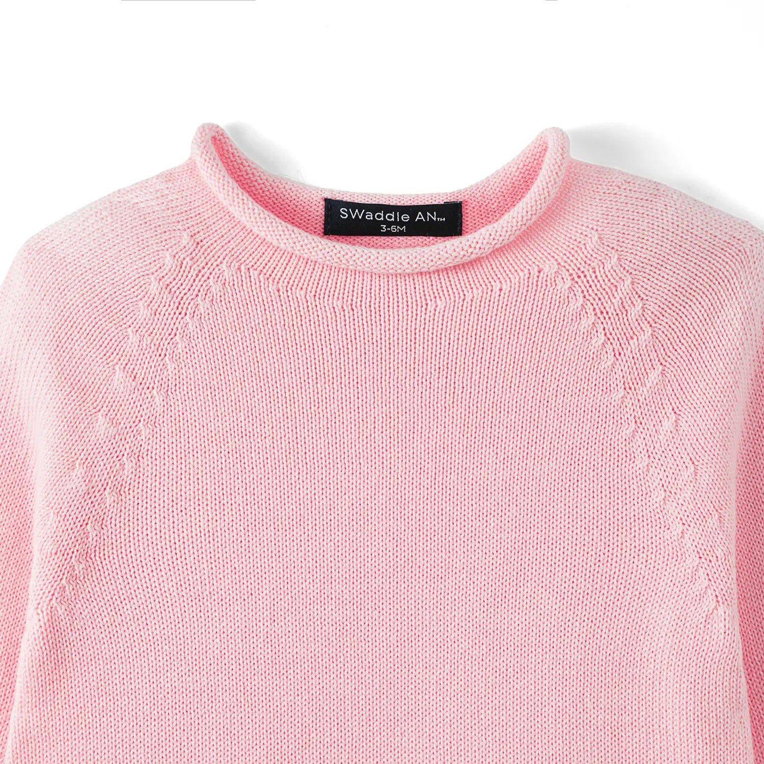 Knit Rollneck Baby Sweater in Pink - Aaria Tees Aaria Tees