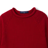 Knit Rollneck Baby Sweater in Red Xmas - Aaria Tees Aaria Tees