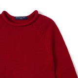 Knit Rollneck Baby Sweater in Red Xmas - Aaria Tees Aaria Tees