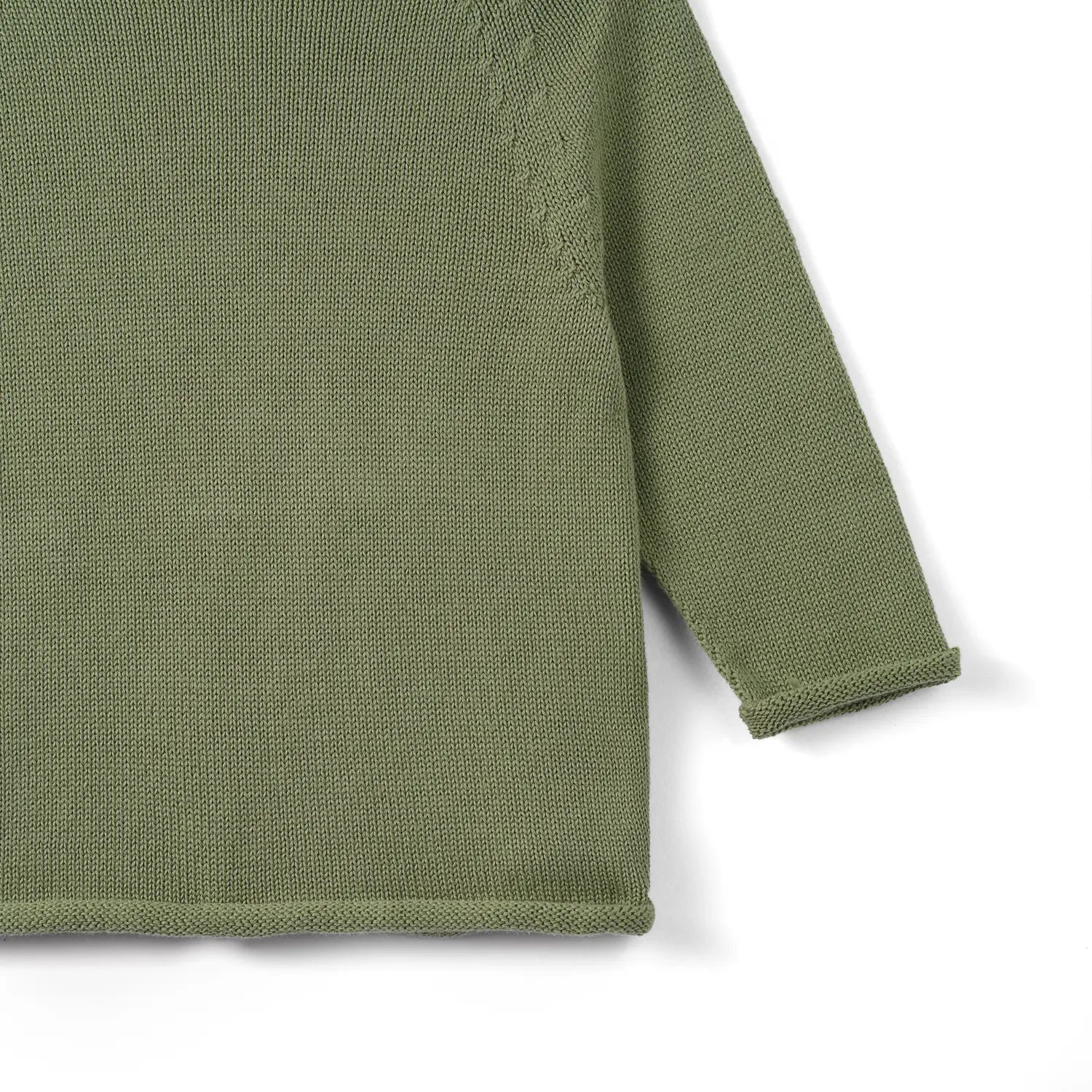 Knit Rollneck Baby Sweater in Sage Green - Aaria Tees Aaria Tees