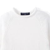 Knit Rollneck Baby Sweater in White - Aaria Tees Aaria Tees