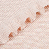 Ruffled Edge Knit Baby Blanket in Beige - Aaria Tees Aaria Tees