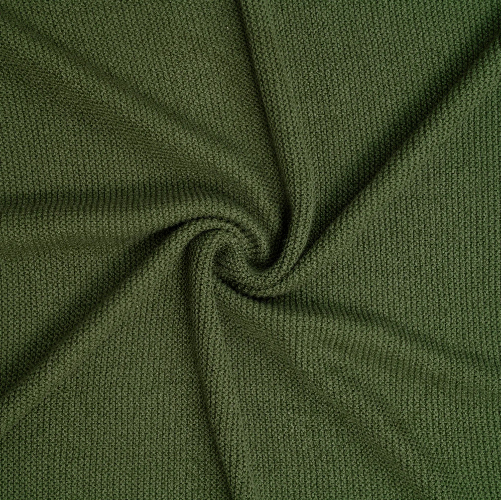 Ruffled Edge Knit Baby Blanket in Forest Green - Aaria Tees Aaria Tees
