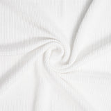 Ruffled Edge Knit Baby Blanket in White - Aaria Tees Aaria Tees
