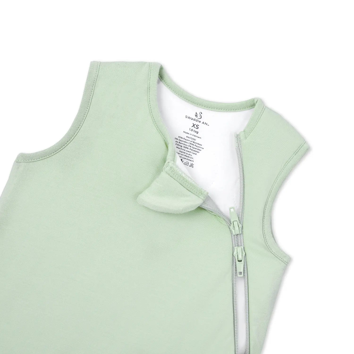 Bamboo Sleep Sack 1.0 TOG in Sage Green - Aaria Tees Aaria Tees