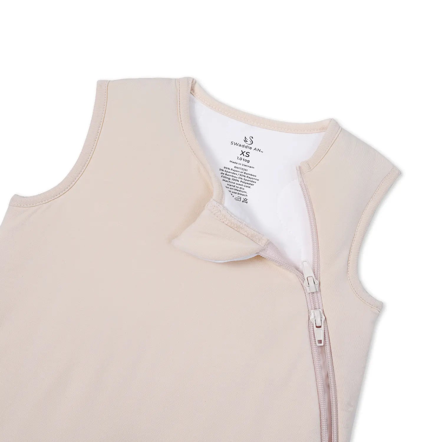 Bamboo Sleep Sack 1.0 TOG in Sand - Aaria Tees Aaria Tees