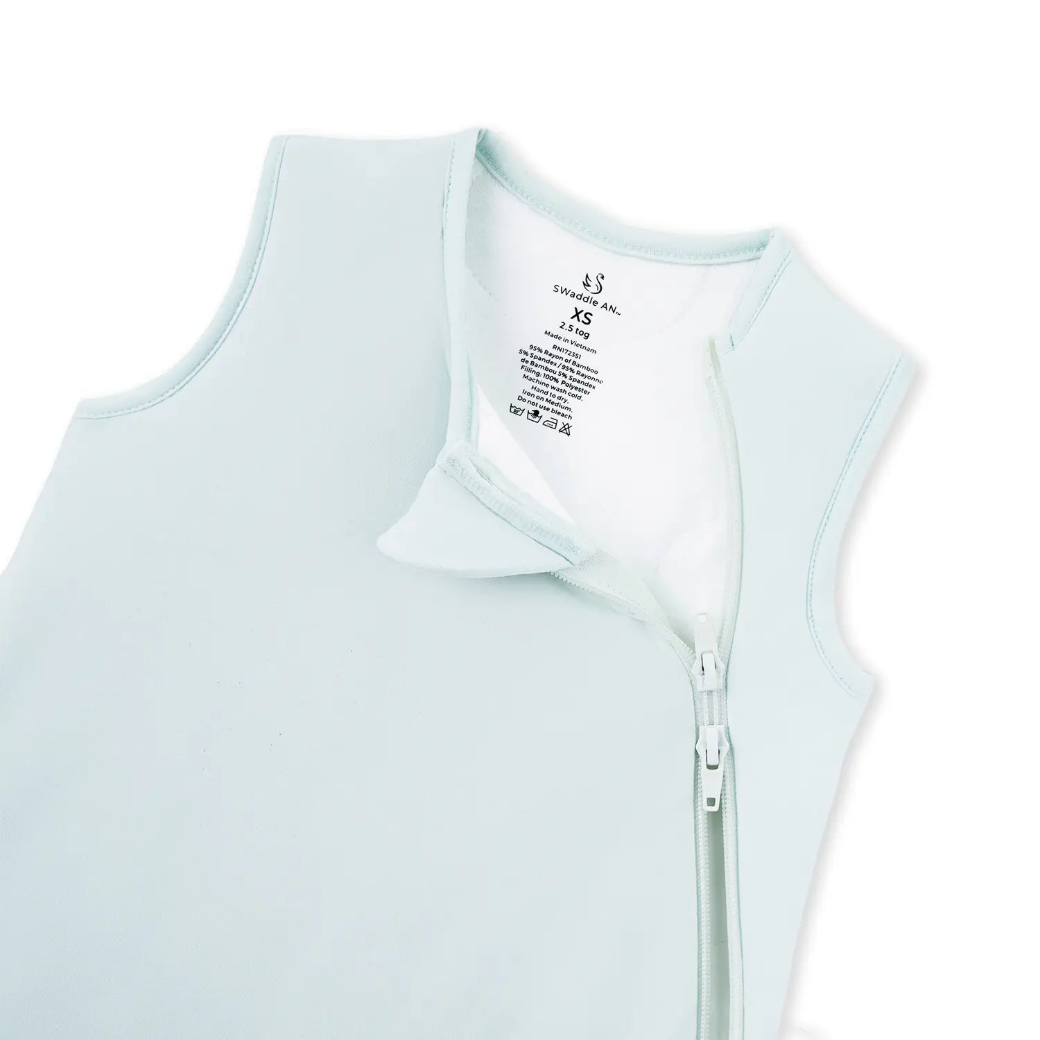 Bamboo Sleep Sack 2.5 TOG in Mint - Aaria Tees Aaria Tees