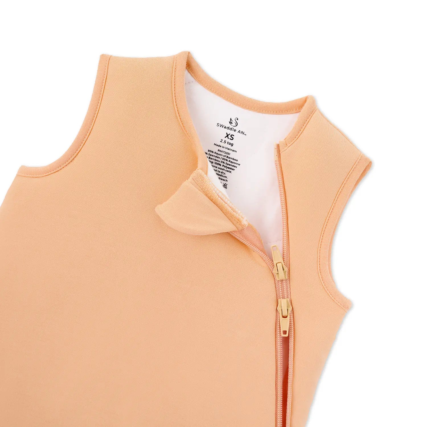 Bamboo Sleep Sack 2.5 TOG in Peach Fuzz - Aaria Tees Aaria Tees