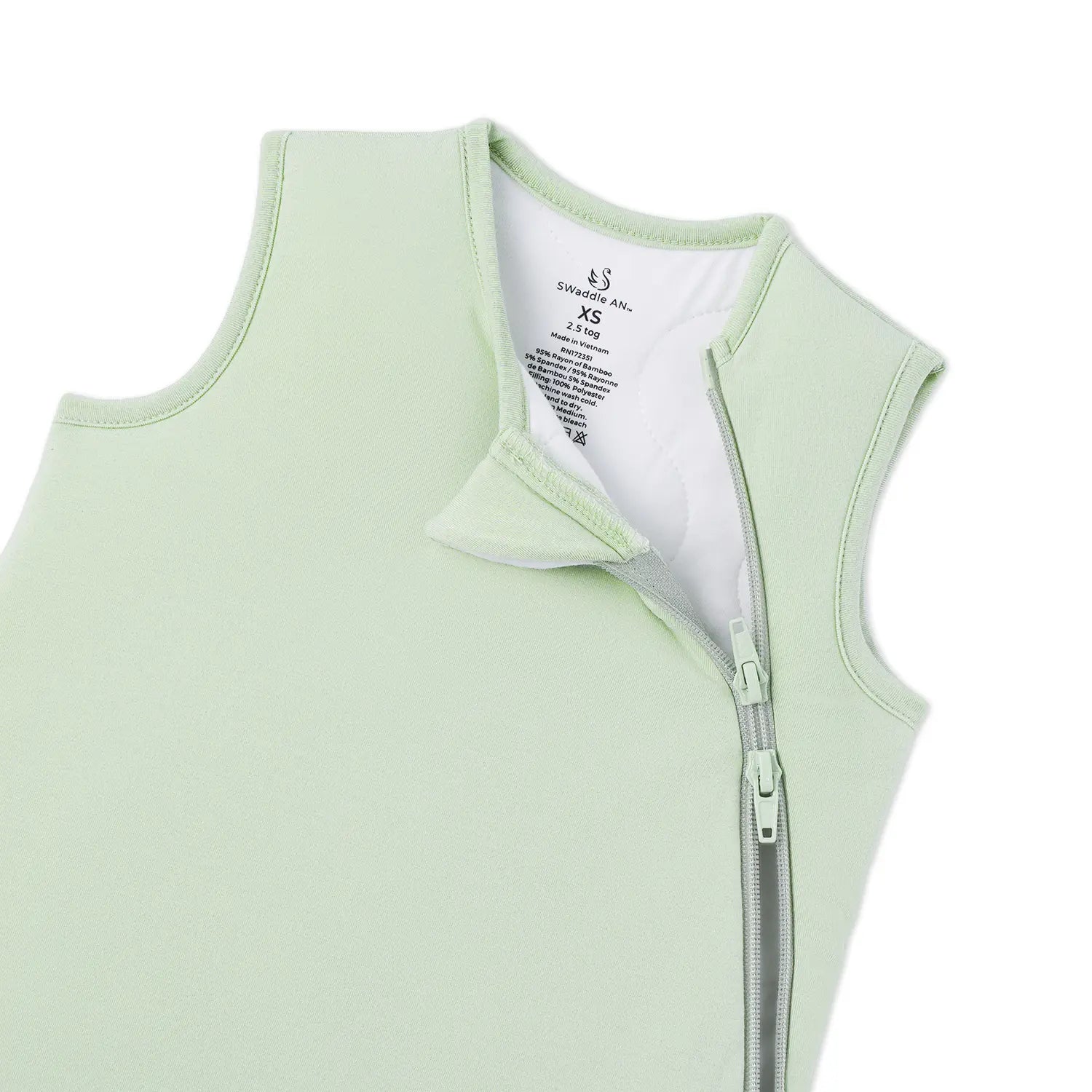 Bamboo Sleep Sack 2.5 TOG in Sage Green - Aaria Tees Aaria Tees