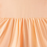 Twirl Bodysuit Dress in Peach Fuzz - Aaria Tees Aaria Tees