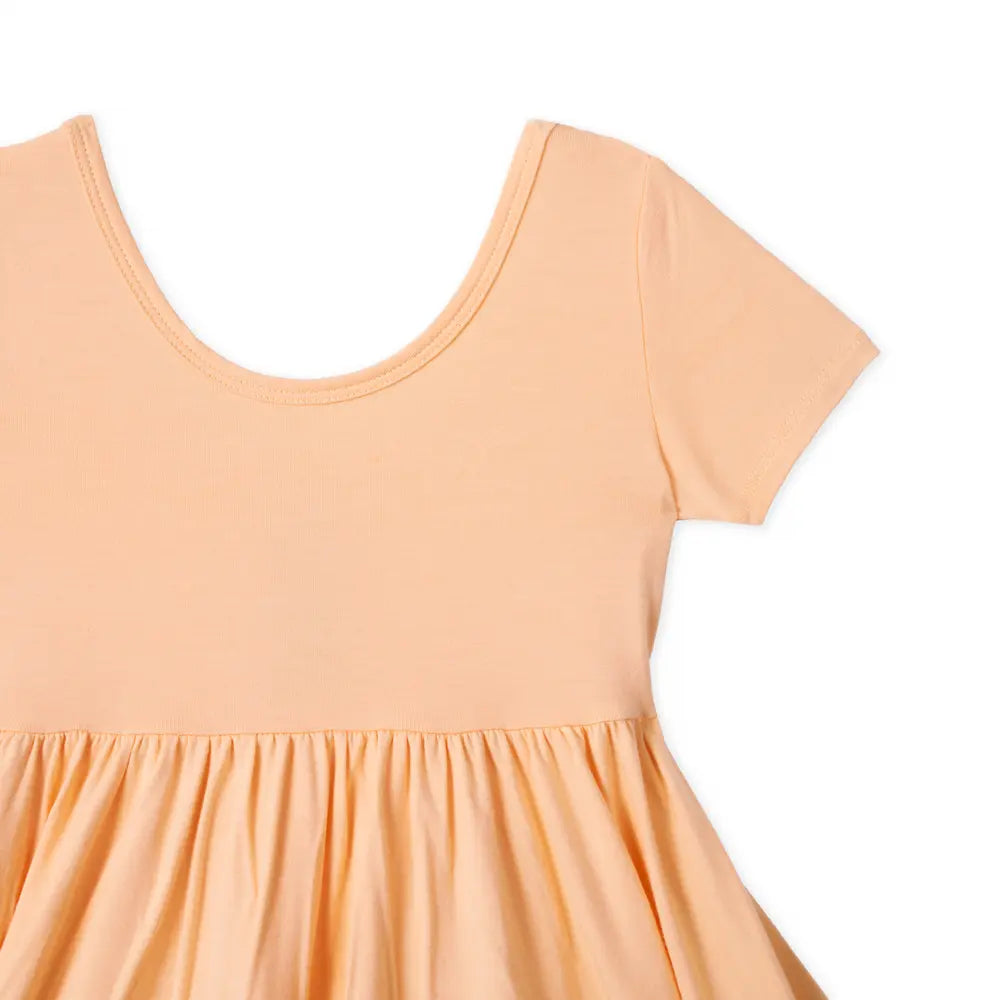 Twirl Dress in Peach Fuzz - Aaria Tees Aaria Tees