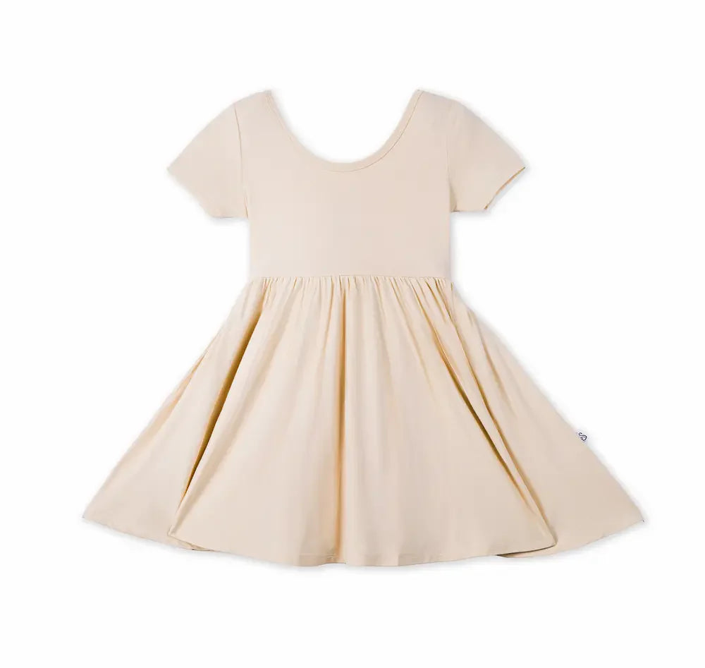 Twirl Dress in Sand - Aaria Tees