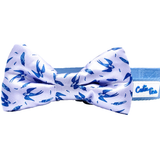 Swallow & Feather Dog Bow Tie Purple Aaria Tees