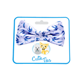 Swallow & Feather Dog Bow Tie Purple Aaria Tees