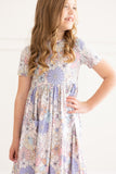 Sweet Escape Floral S/S Pocket Twirl Dress - Aaria Tees Aaria Tees