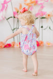 Sweet Springtime Ruffle Cross Back Romper - Aaria Tees Aaria Tees