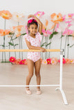 Sweet Strawberries S/S Flutter Sleeve Leotard - Aaria Tees Aaria Tees